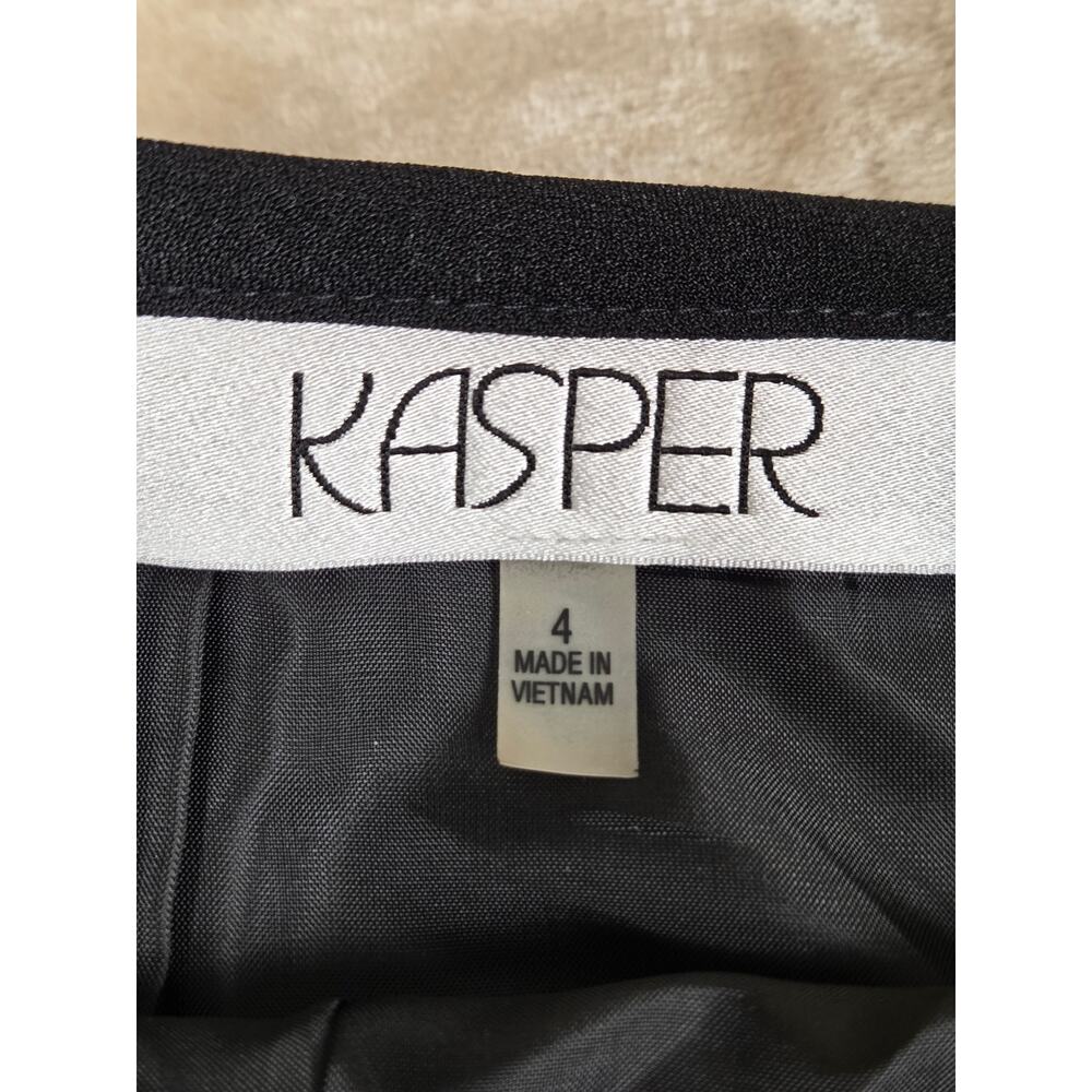 Kasper Long Black Pencil Skirt - Picture 2 of 8